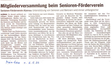 Mitgliederversammlung 20.04.2026